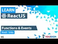 ReactJS Functions Events Tutorial in Hindi Urdu