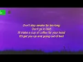 Powfu - Death Bed (Lyrics) | don't stay away for too long