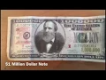 1 Million United States Dollar Note USD 1 000 000 00 - Real or not real