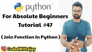 Join Function In Python Python Tutorials For Absolute Beginners In Hindi