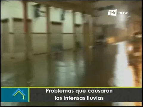 Problemas que causaron las intensas lluvias