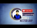11 Nested Loop in C Programming Part 3