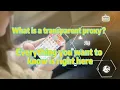 What is a Transparent Proxy How do you use Transparent proxy