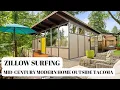 Zillow Surfing Mid Century Modern Home With Oddly Oversized Bathroom Outside Tacoma