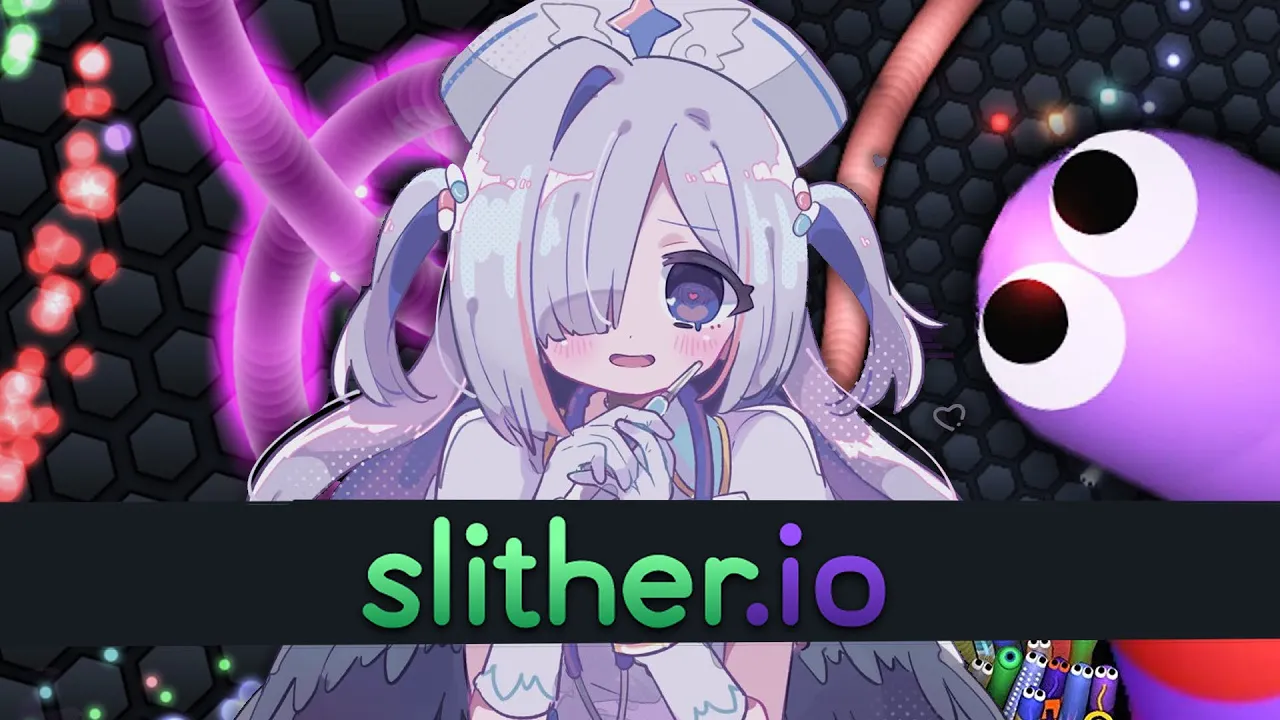 【Slither.io】初めてのスリザリオ！！世界にいくのだ！！！！【天音かなた/ホロライブ】