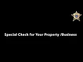 Property Special Check
