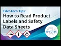 EdvoTech Tips How to Read Product Labels and Safety Data Sheets