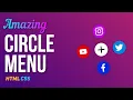 Circle Social Media Links Menu HTML CSS CSS Radial Menu
