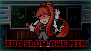 FNF Too Slow Awe Mix But Monika Exe Sing It Sonic Exe Cover 