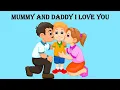 Download Lagu Mummy and Daddy I Love You | #rhymes #withoutmusic #recitation #singalong | Hemal Joshi Creations