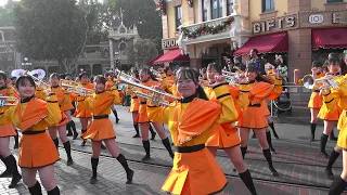 kyoto tachibana hs green band anaheim california disneyland park parade2024 sing sing sing