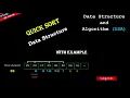 Quick sort in DSA Divide Conquer Technique Working Principle detail logic example in Nepali