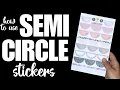 10 Ways to use Circle Stickers - Planner Tutorials Tips Tricks Hacks for Beginners