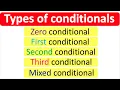 CONDITIONALS Learn all the conditionals English grammar