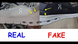 On cloud rift real vs fake How to spot original On cloud sneakers cloudrift footwear