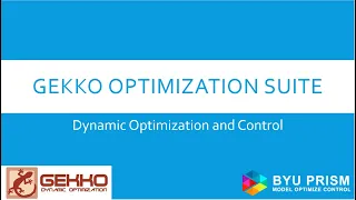 Python GEKKO Optimization Suite - Free Engineering Optimization Software