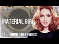 Download Lagu SUPER EASY Alto Sax Sheet Music: How to play Material Girl  by Madonna