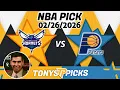 Charlotte Hornets vs Indiana Pacers Pick 26 NBA Pick Prediction