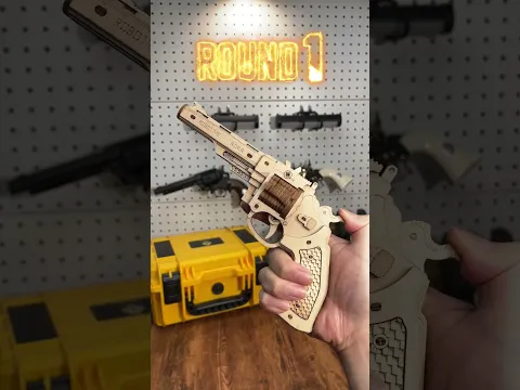 Wooden toy gun