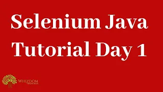 Selenium Java Tutorial Day 1