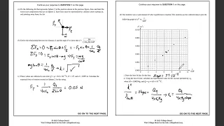 AP Physics C E M - Free Response Questions 2023 Set 1
