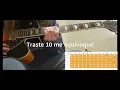 Tutorial "Shelter" de Alice Phoebe Lou. Guitar Chords on Screen.