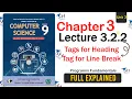 Class 9 Computer Science - Unit 3 Lecture 3 2 2 Part 2 NBF Programming Fundamentals HTML Tags