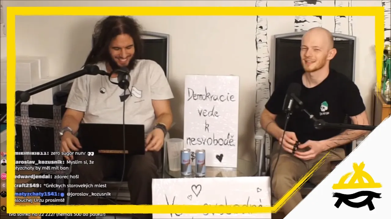 Urza v Timově livestreamu o anarchoagorismu