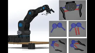 MuJoCo Robotic Gripper Mechanism Modelling