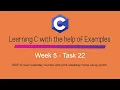 How to print weekday name using switch statement in C Programming - Week 5