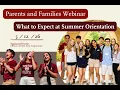 Summer Orientation Webinar