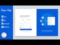 UI Design using Html Css Js and Bootstrap Login Page UI Design UI Design Coding ASMR