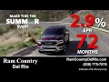 Make this the Summer Event Ram Country Del Rio