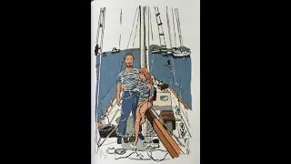 8 June 2025 Boat upside down, me laminating.