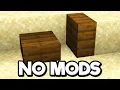I placed Vertical Slabs in Vanilla Minecraft