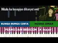 BUNGA-BUNGA CINTA - Misha Omar (Piano Tutorial + Lirik)