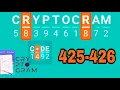 CRYPTOGRAM Word Logic Puzzles level 425 426