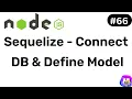 Sequelize - Creating DB Connection Defining Model