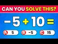 Can You Pass This Negative Number Quiz Integers Math Test