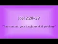 Joel 2:28-29 - “Your sons and your daughters shall prophesy” - Scripture Song