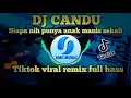 DJ CANDU- SIAPA NIH PUNYA ANAK MANIS SEKALI || TIKTOK VIRAL REMIX FULL BASS