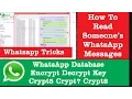 WhatsApp Database Encrypt Decrypt Key for WhatsApp Viewer WhatsApp Tricks Tweaks