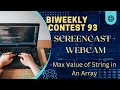 LeetCode BiWeekly Contest 93 6261 Maximum Value of a String in an Array