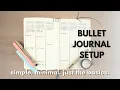 Minimal Bullet Journal Setup EASY setup for beginners