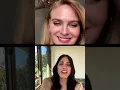 Emily Deschanel and Michaela Conlin Instagram Live on April 8 2021 with Vulture
