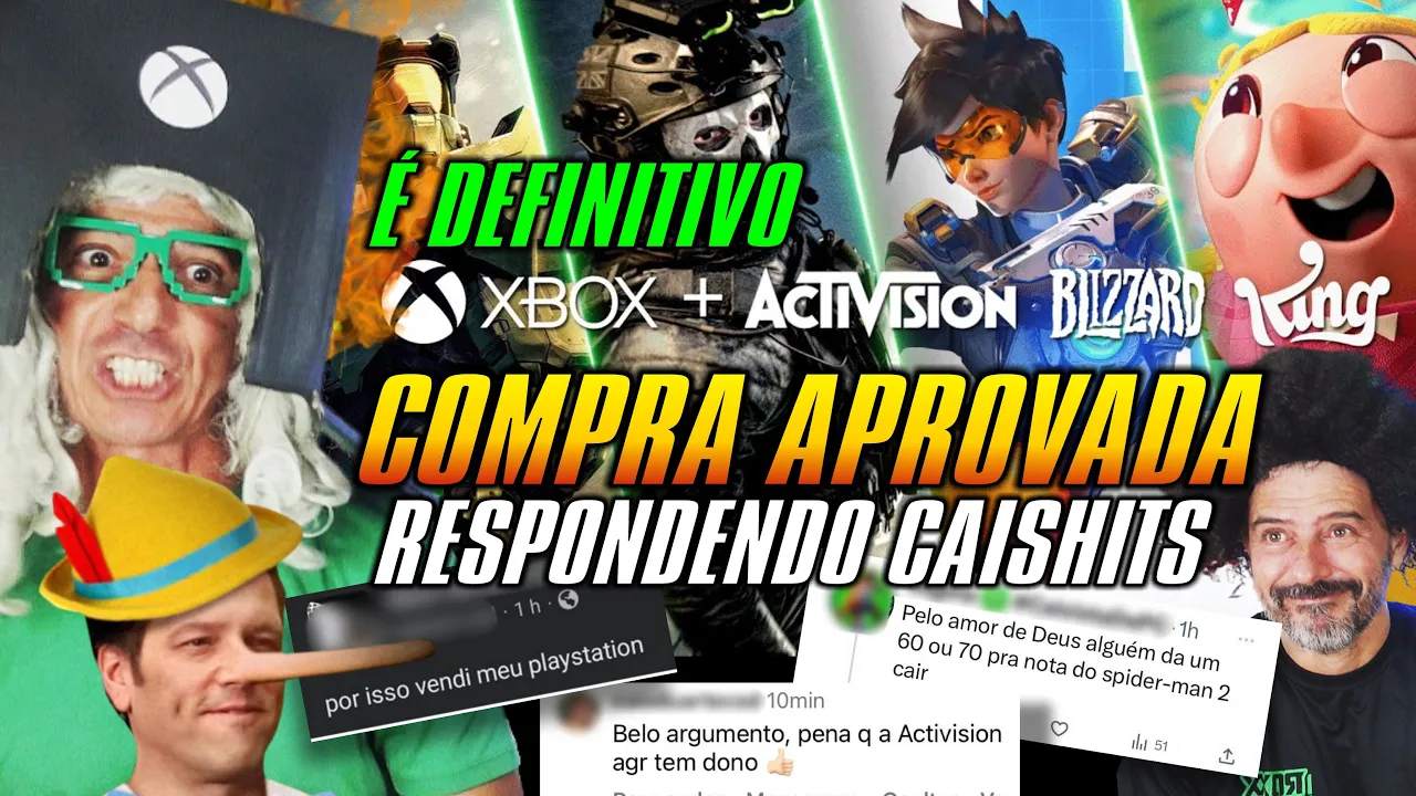 É DEFINITIVO COMPRA APROVADA Microsoft, Activision - Blizzard e RESPONDENDO aos CaiSHITS #actvision