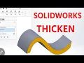 SolidWorks Surface TUTORIAL THICKEN SURFACE How to Thicken a Surface That is not Thickening