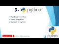 9 - Numbers String Boolean Data Types in Python in Hindi