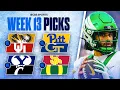 Picks for EVERY Top 25 game in College Football Full Week 13 Predictions