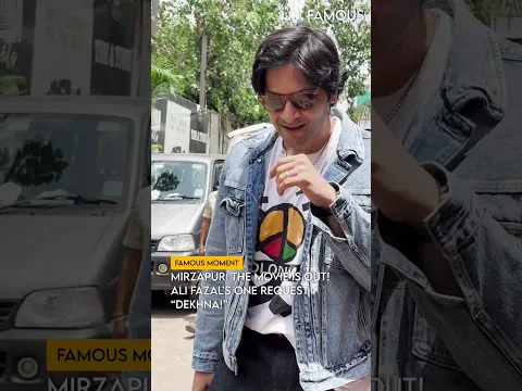 Ali Fazal’s One Request To The Paps #MirzapurTheMovie #AliFazal #Mirzapur #Bollywood